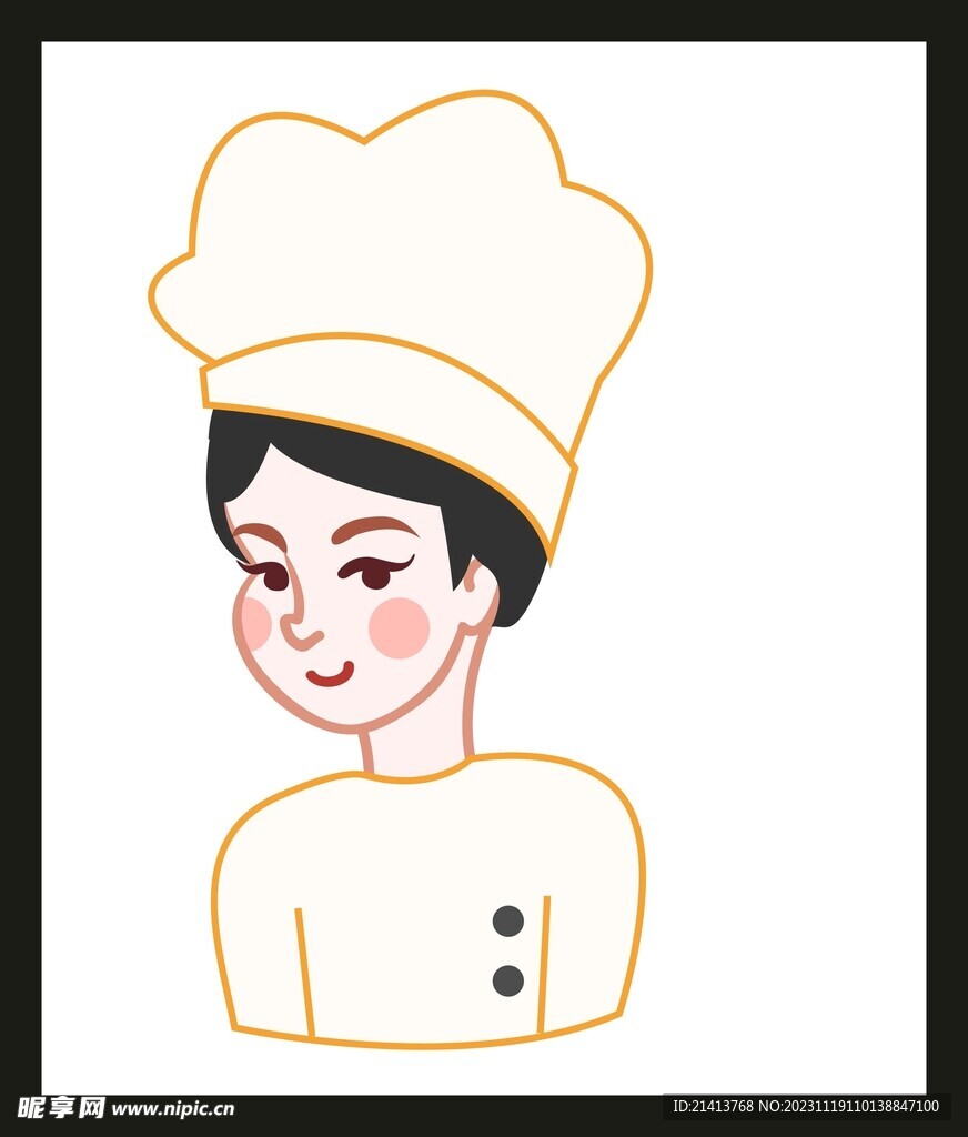 手绘女孩女人