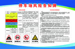 停车场风险告知牌