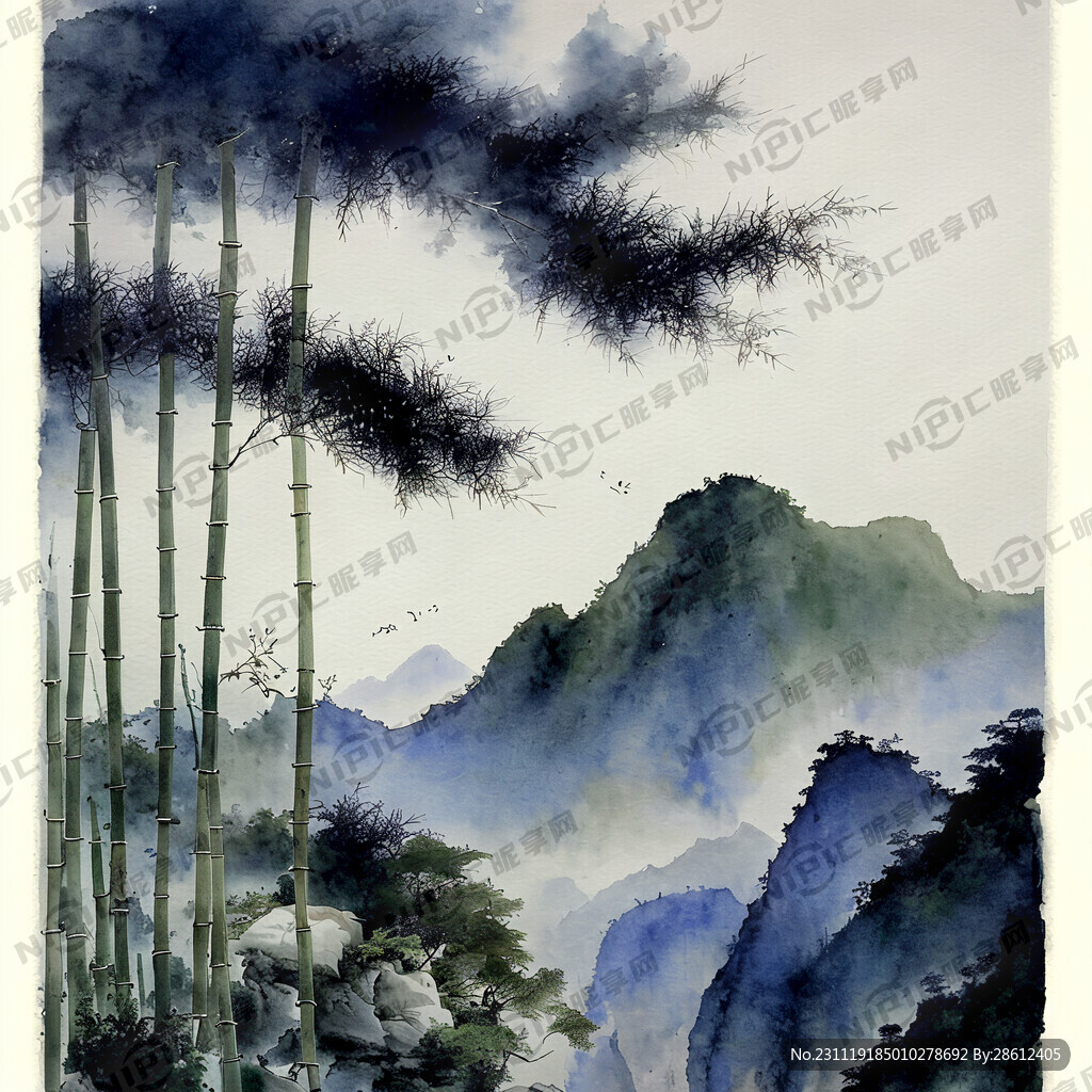 崇山峻岭 广告字 艺术 精细