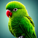绿色爱情鸟，具有活力的异国绿色，动物，鹦鹉，高清，轮 廓清晰完整，高清