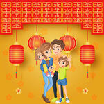 春节家人图片
