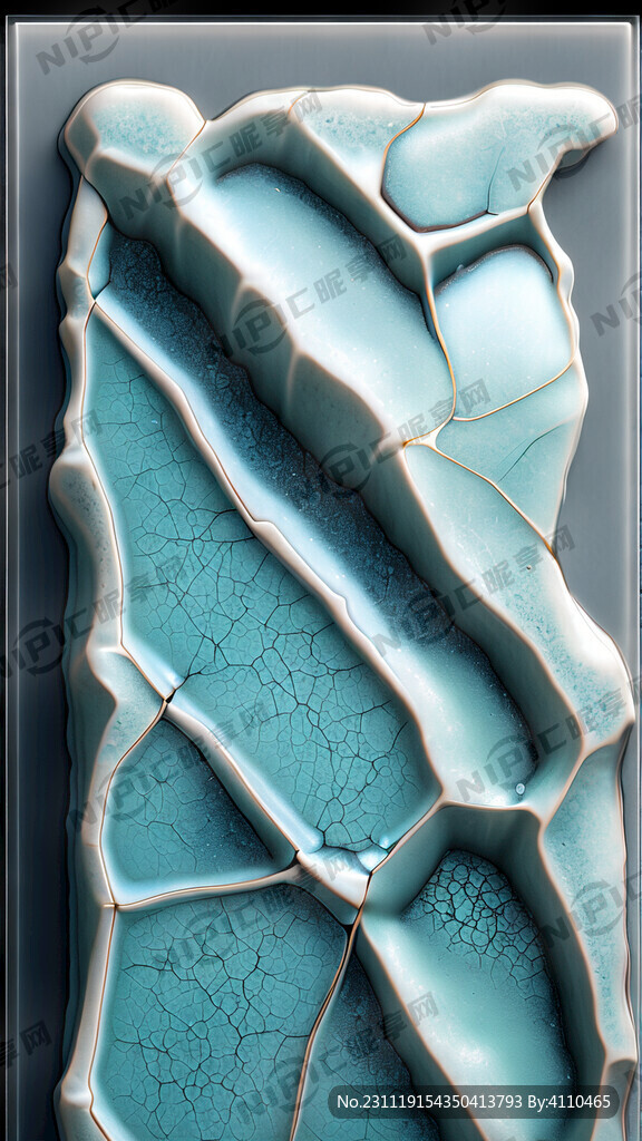 仿汝窑冰裂纹 大面积纹理 釉面