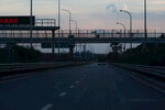 公路晚霞