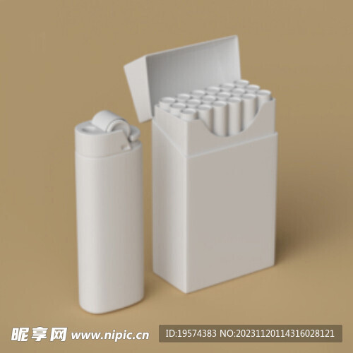 C4D模型 香烟