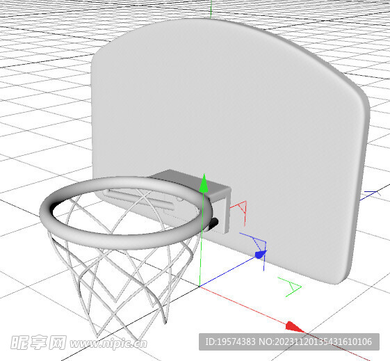 C4D模型 篮球架