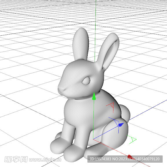 C4D模型 兔子