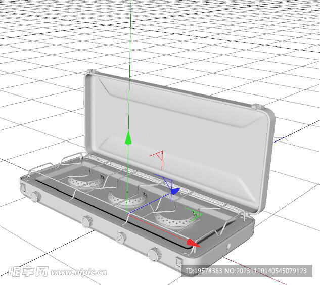  C4D模型 野营炉子