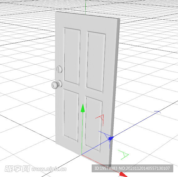 C4D模型 门