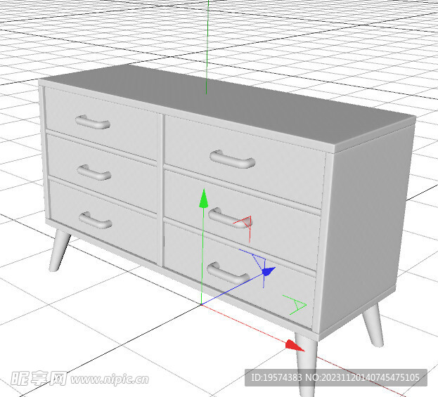 C4D模型 柜子 