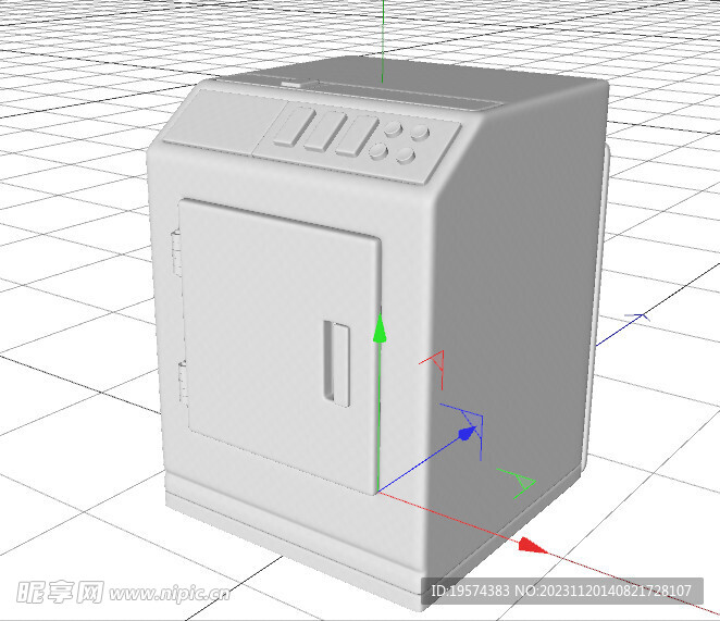 C4D模型 洗衣机