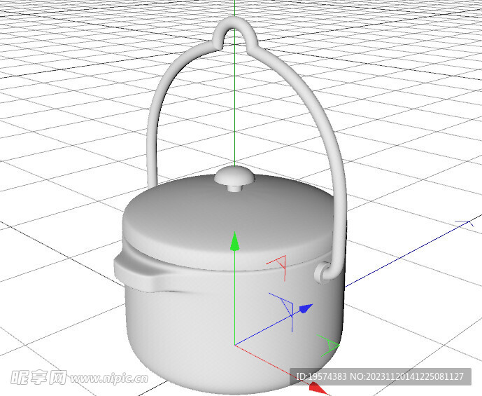 C4D模型 锅子