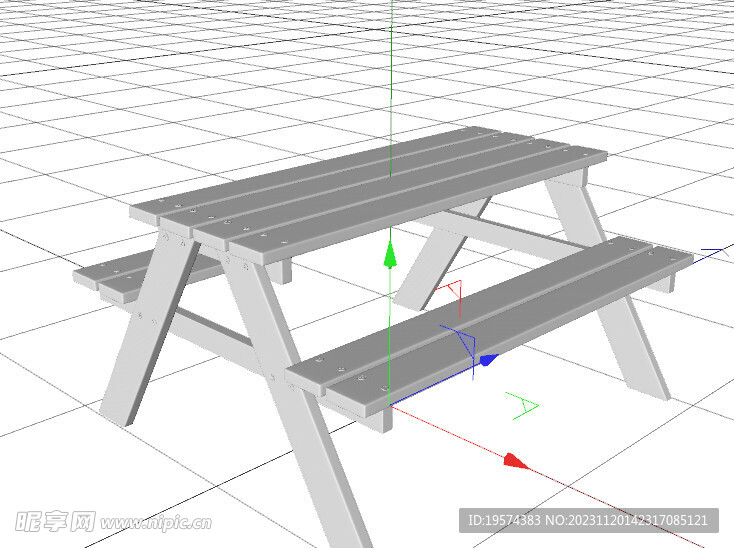 C4D模型 野营桌子