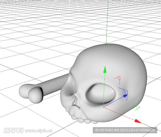 C4D模型 骨头