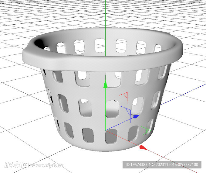 C4D模型 篮子