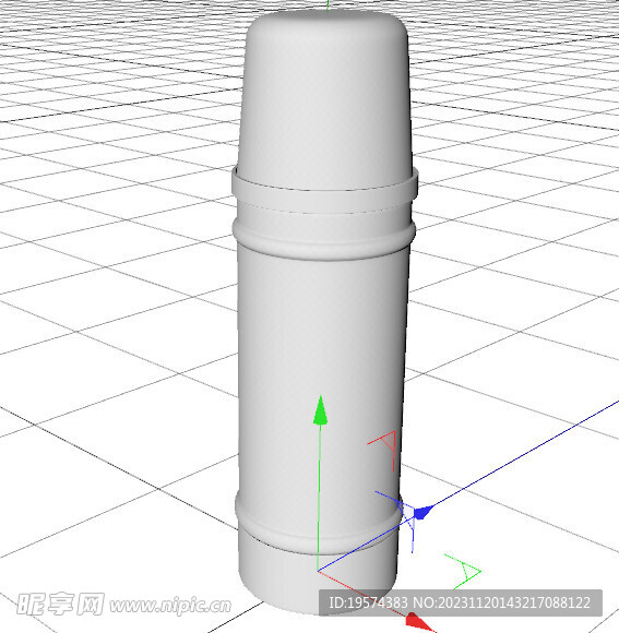 C4D模型 热水瓶