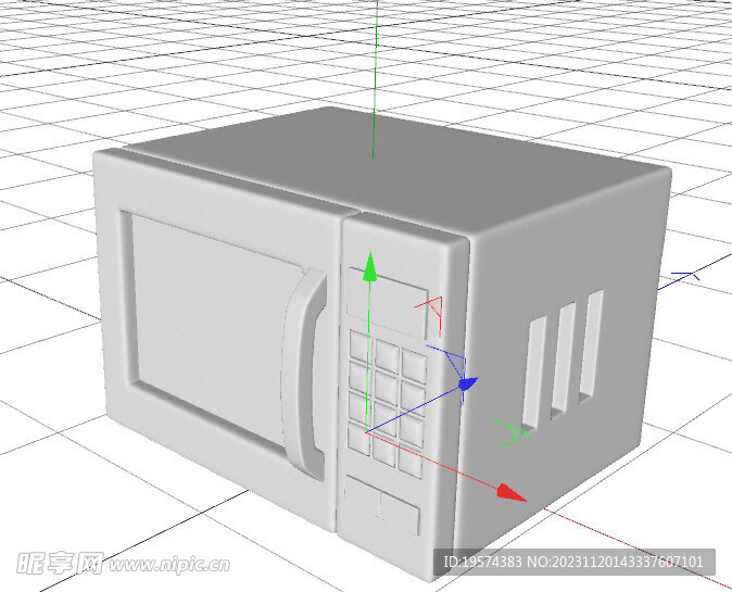 C4D模型 微波炉