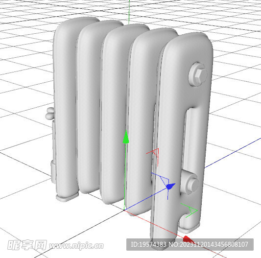 C4D模型 暖气片