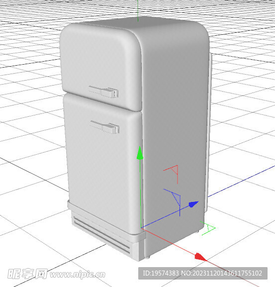 C4D模型 冰箱