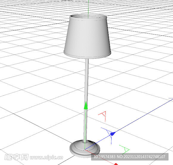 C4D模型 台灯 