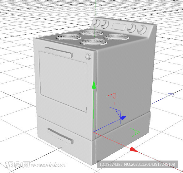 C4D模型 炉子