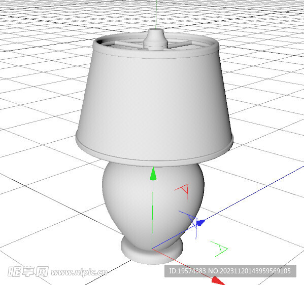 C4D模型 台灯
