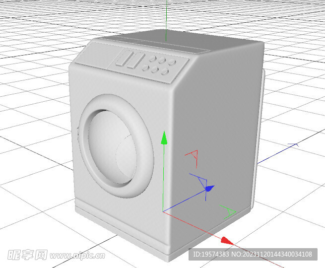 C4D模型洗衣机