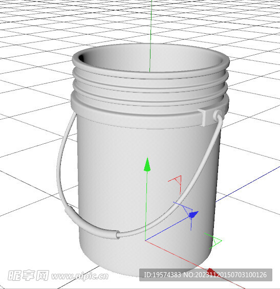 C4D模型 桶子