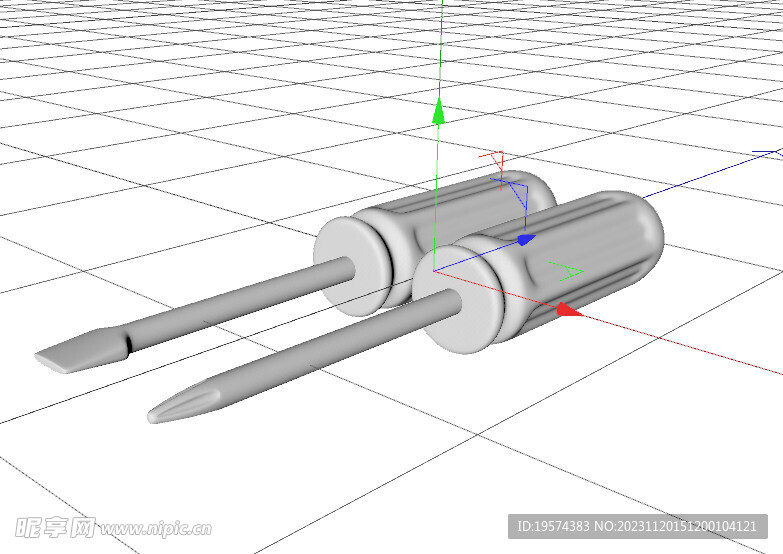 C4D模型 螺丝刀