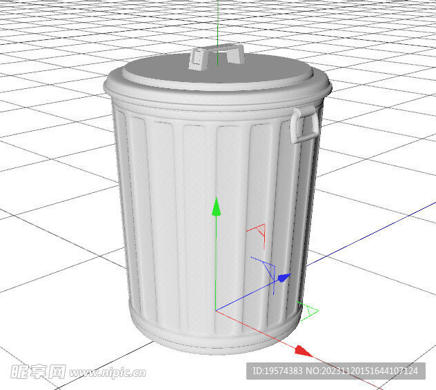 C4D模型 垃圾桶