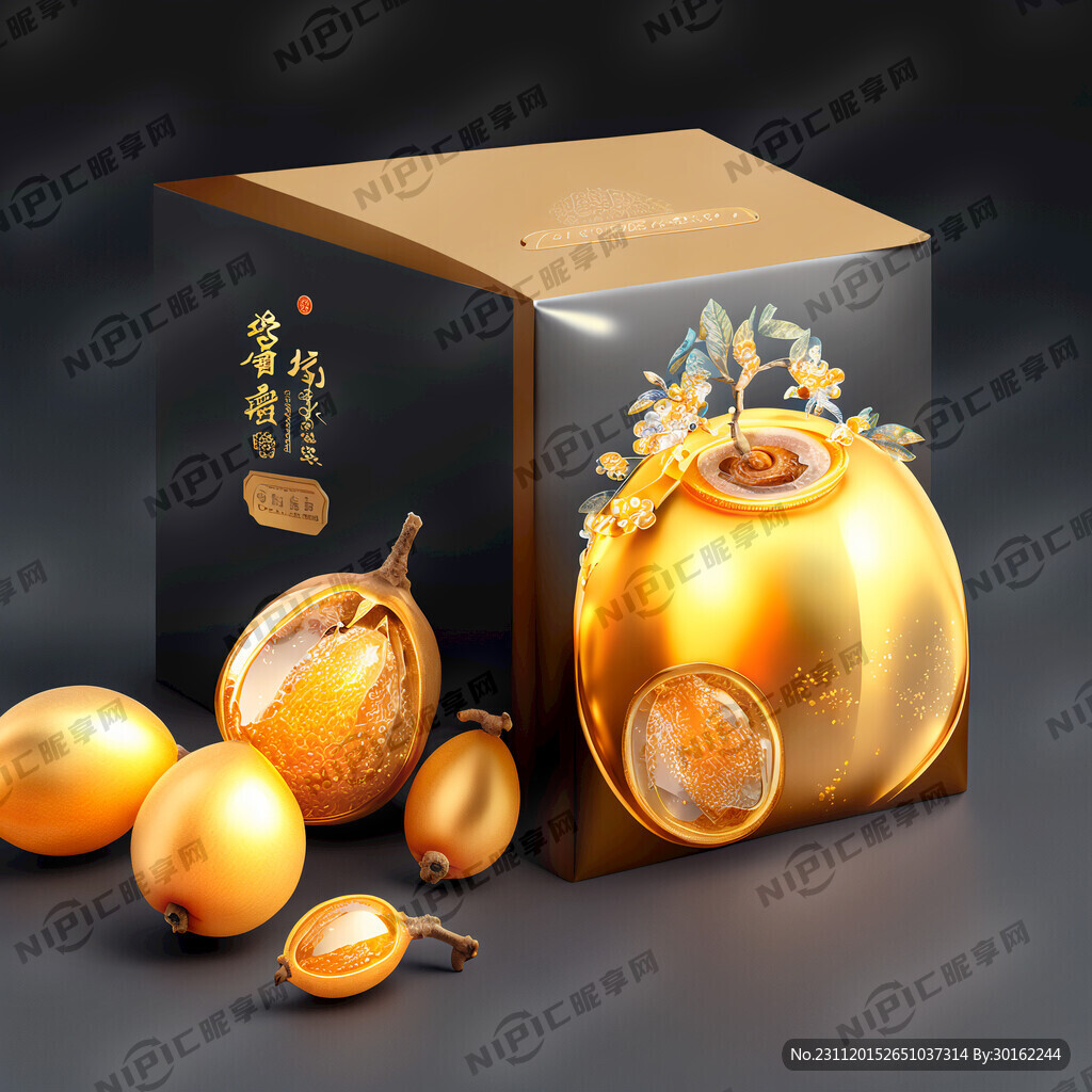 包装设计 底色烫金 梦幻