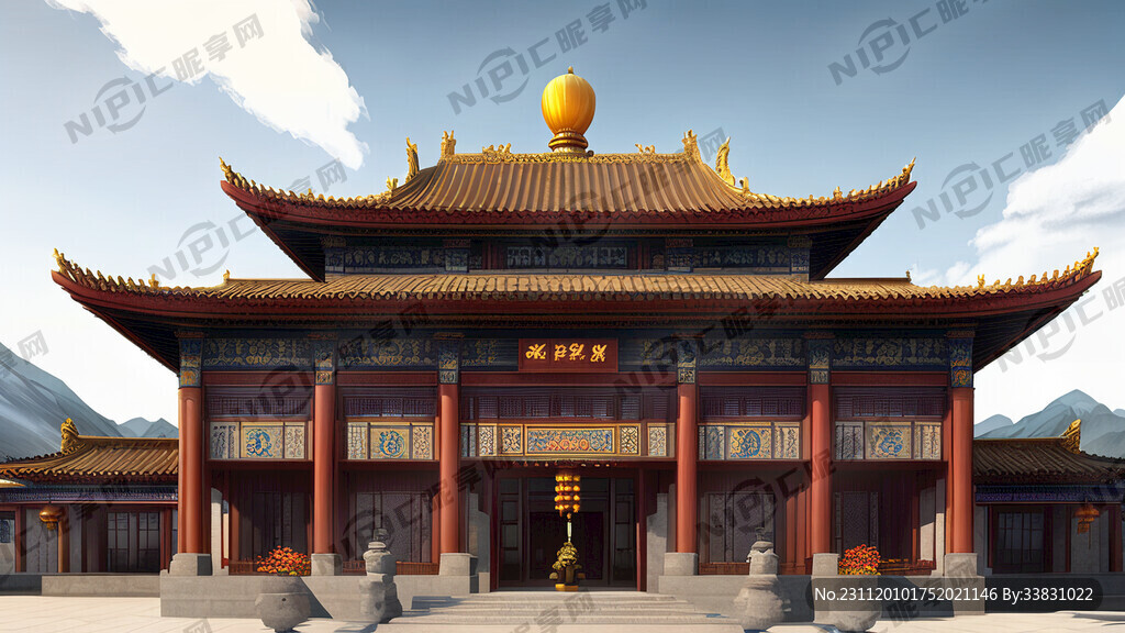 藏式建筑风格 游客接待中心