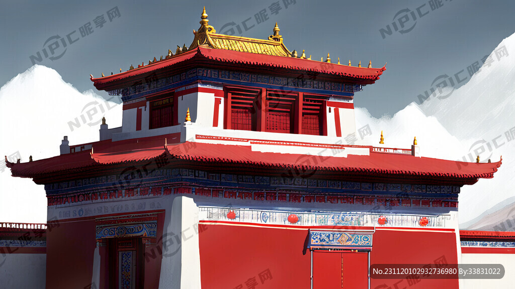 藏式单体建筑 大型 单层