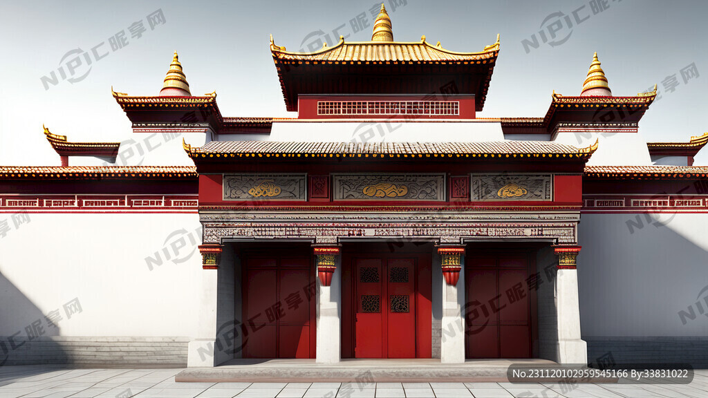 藏式单体建筑 大型 单层