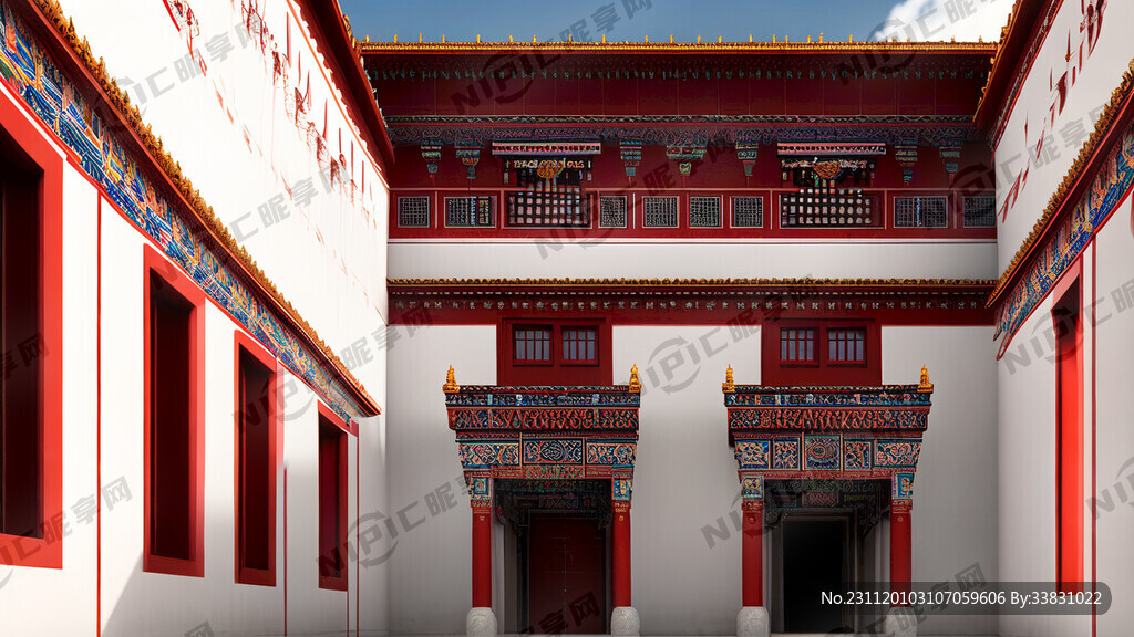 藏式单体建筑 大型 单层