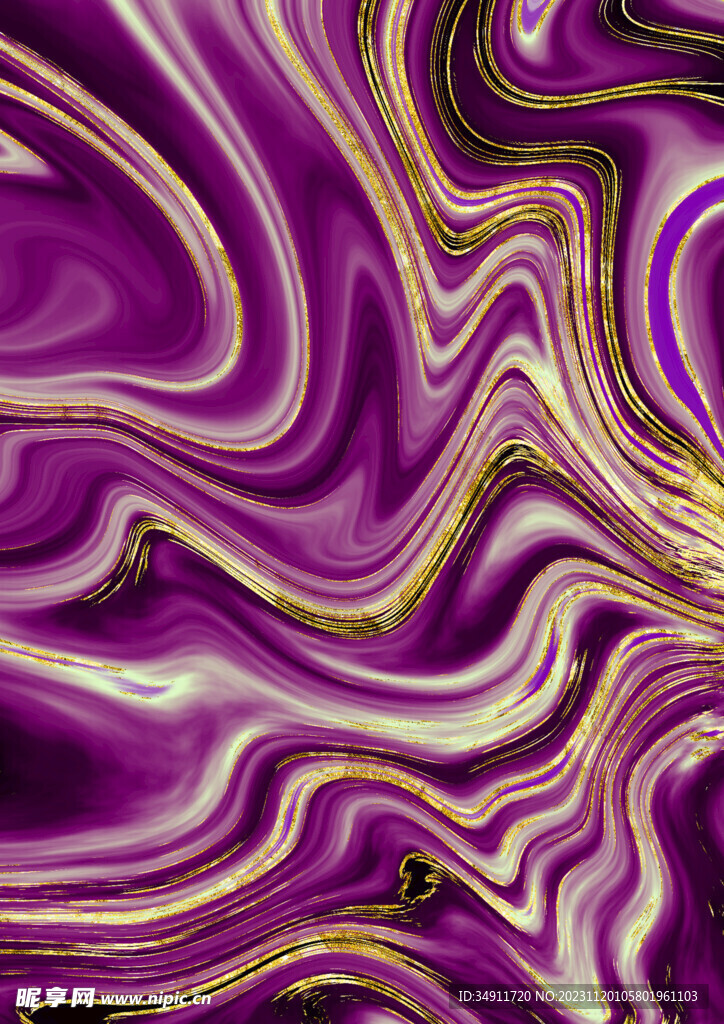 紫色流动
