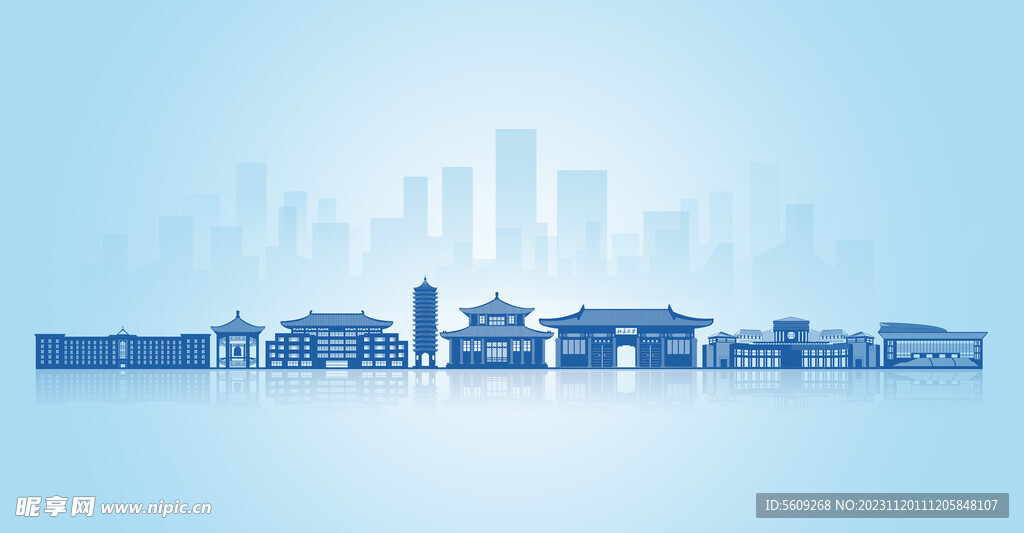 北京大学城市剪影