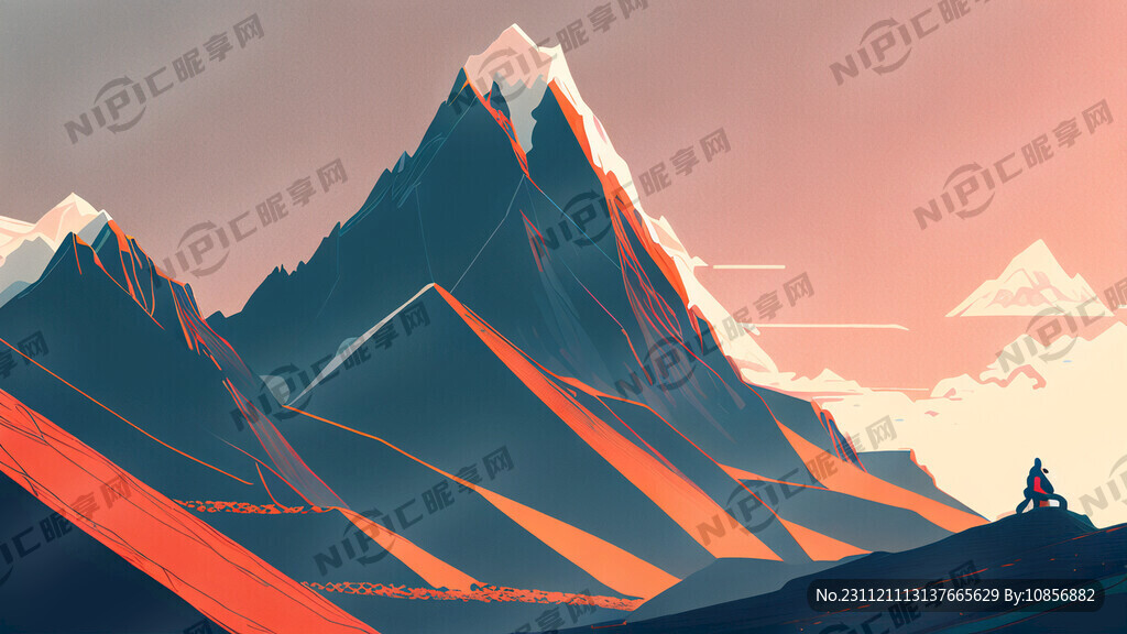 高级线条山