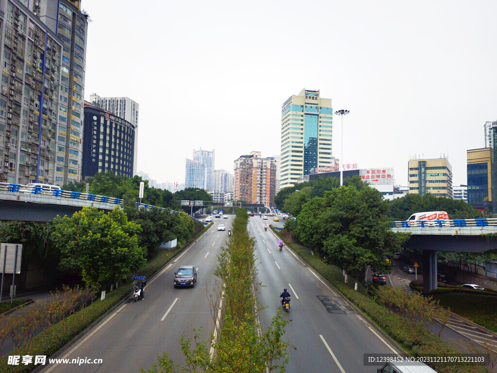 重庆城市道路街景