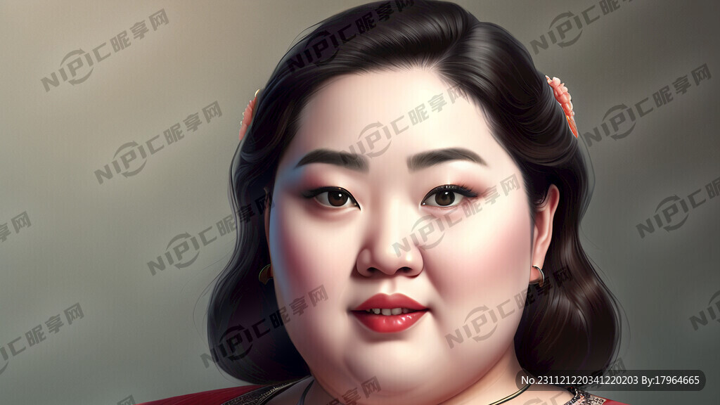 胖胖的美女