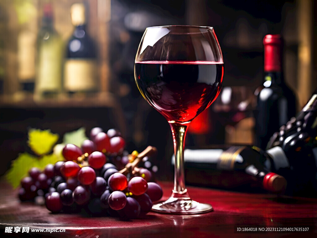 品味浓郁红酒之美高清摄影图片