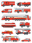 消防车插画