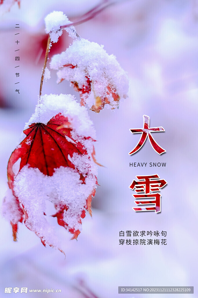 大雪广告设计