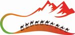 天山骆驼新疆风景logo