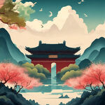 海报背景，清新