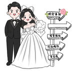 婚礼迎宾牌