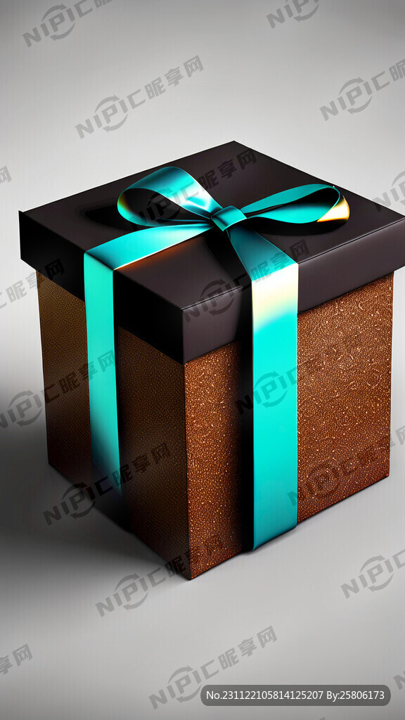 右下角小高级礼盒丝带 深色背景