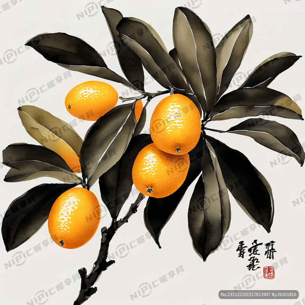 金桔 金桔枝繁叶茂  金桔果实