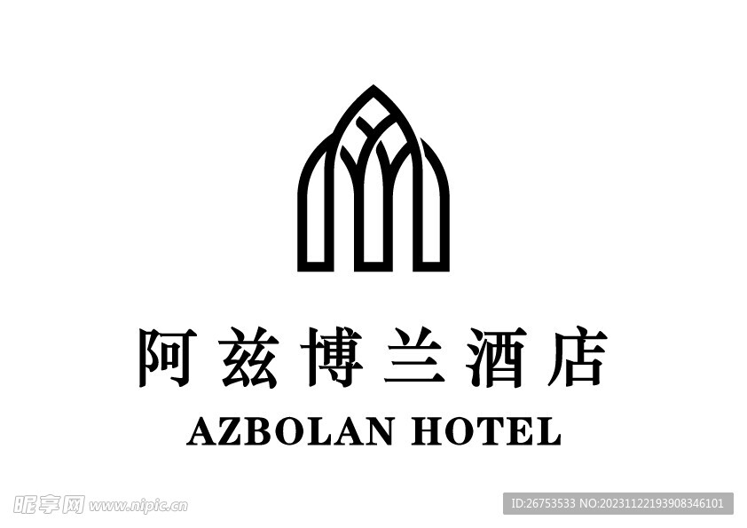 阿兹博兰酒店 LOGO 标志