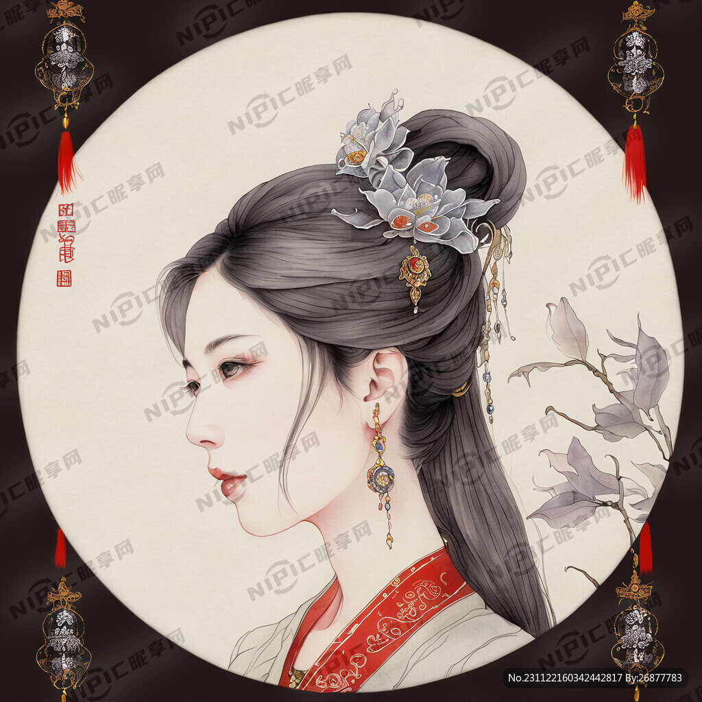 银耳素材具有线条感 唯美一点