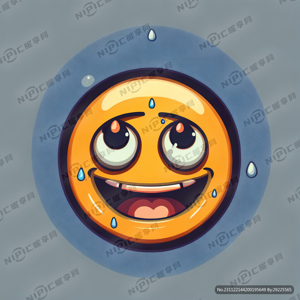 微信表情 笑哭了 矢量图标